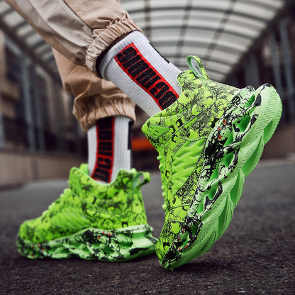 Net red shock-absorbing sneakers