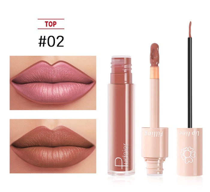 Pudaier Dual Lipstick & Lip Gloss Pudaier Dual Lipstick Lip Gloss Liquid L | Ectron Online