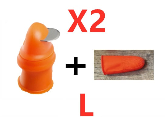 {{ brand }} Silicone Thumb Knife – Finger Protector for Cutting & Harvesting Angle L 2PCS - Silicone Thumb Knife Finger Protector Ge
