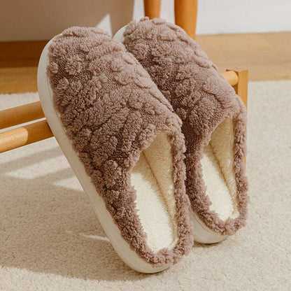 Unisex Cartoon Plush Slippers – Fuzzy, Anti-Skid & Comfy Home Fuzzy Slipper Unisex Cartoon Winter | Ectron Online