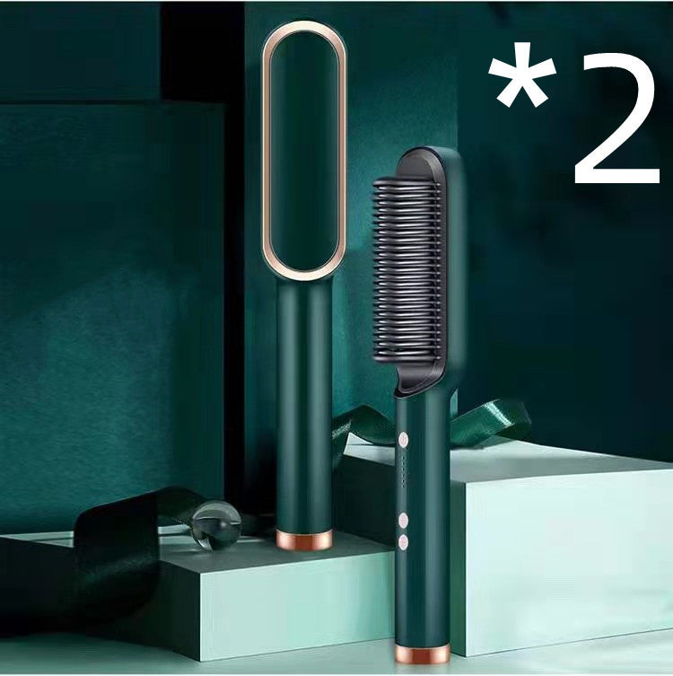 2-in-1 Hair Straightener Hot Comb with Negative Ion Curling Tong New 2 In 1 Hair Straightener Hot Comb Ne | Ectron Online