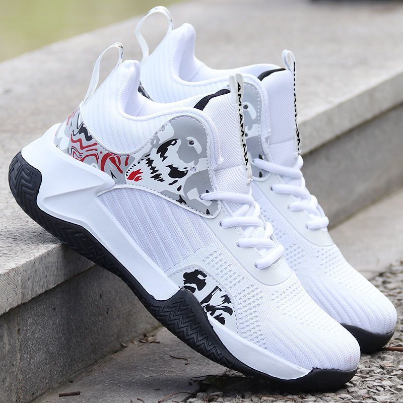 Men's Basketball Sneakers – Breathable Mid-High Top, Non-Slip Basketball Men's Breathable Sneaker Outd | Ectron Online