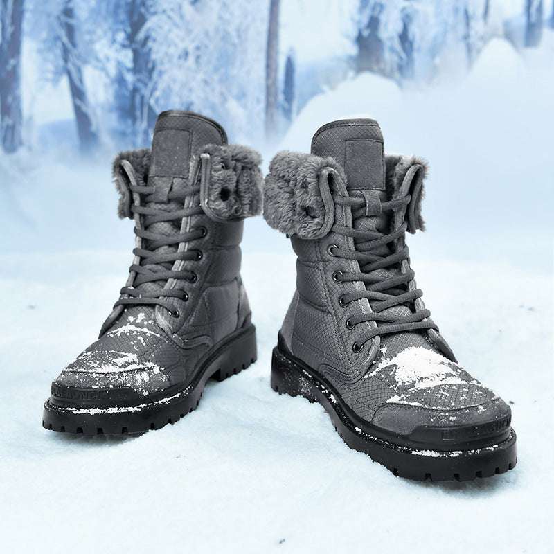 Men’s New Outdoor Plus Cotton High-Top Fashion Boots

