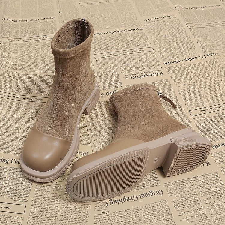 Height Increasing Stitching Short Thick Bottom Chunky Heel Height Increasing Stitching Short Thick | Ectron Online