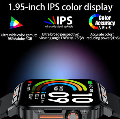 L81 Outdoor Sports Smartwatch - Big Battery & Bluetooth Call - Waterproof L81 Outdoor Sports Square Smartwatch Ans | Ectron Online