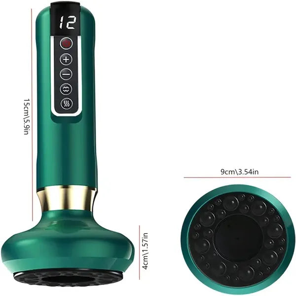 3-in-1 Smart Electric Cupping Massager - 12-Level Scraping Tool Cupping Massager, 12-level Body Scraping | Ectron Online