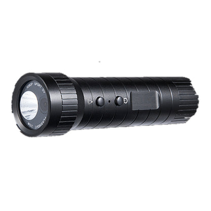 Black flashlight on a white background
