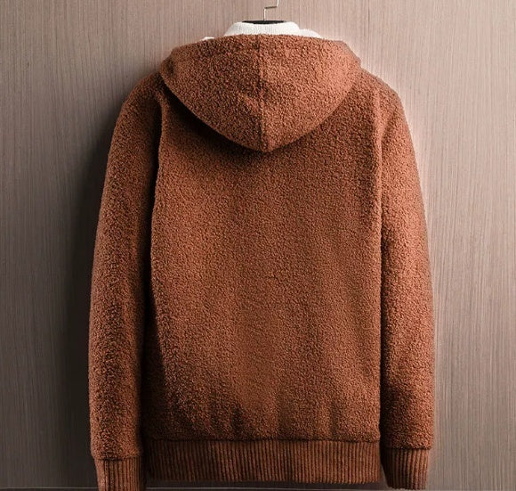 Men's Winter Zipper Hooded Sweater Cardigan