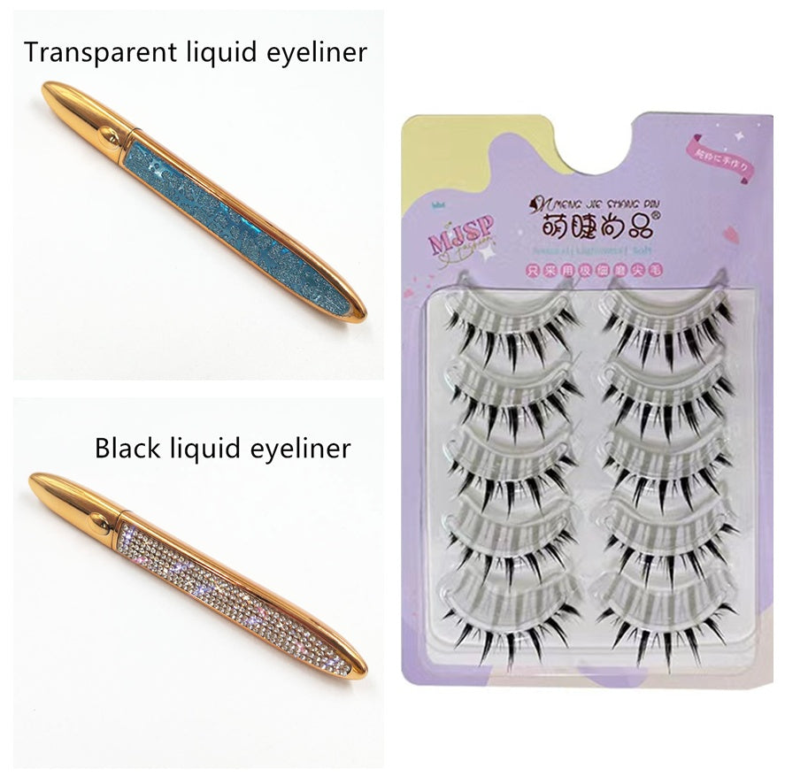 Self-Adhesive False Eyelashes –Multicolour Eyeliner,Glue-Free Lash Kit False Eyelashes Self-adhesive Eyeliner M | Ectron Online