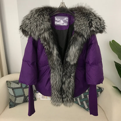 Women's Niche Design White Duck Down Jacket