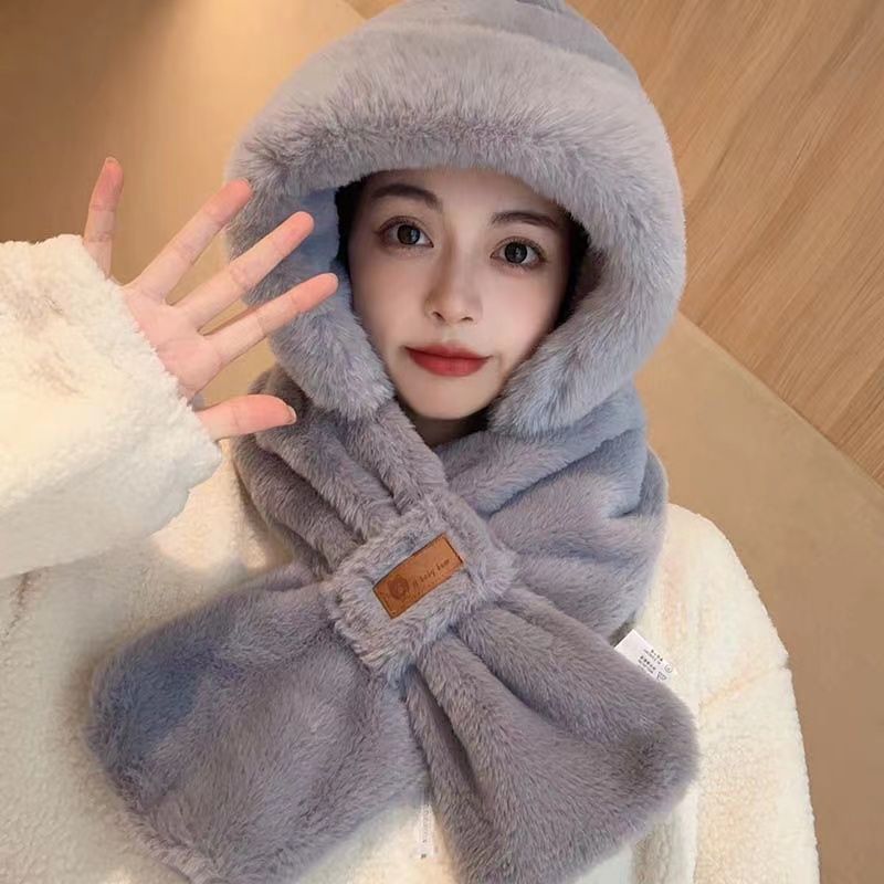 Winter Cycling Warm Hat & Scarf Set | Fleece-Lined Ear Protection