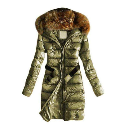 Mid-length Women's Cotton Down Jacket