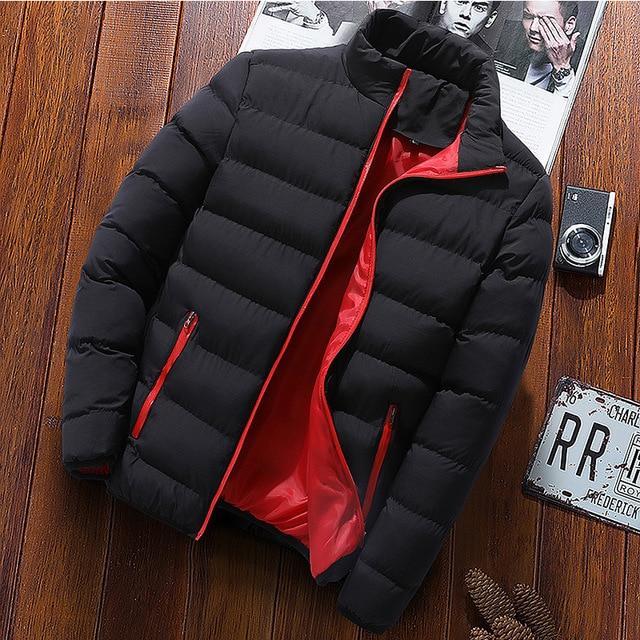 Stand collar cardigan padded jacket