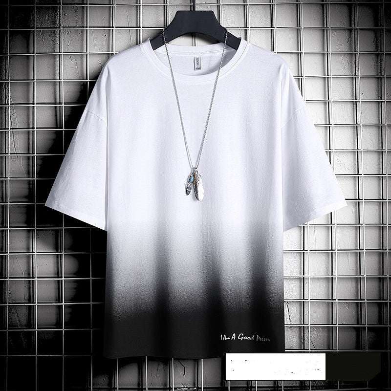 Men’s Hong Kong Style Loose T-Shirt – Trendy Casual Streetwear Hong Kong style loose T-shirt men | Ectron Online