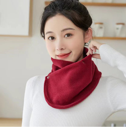 Women's Warm Plush Scarf Ins Cute And Versatile