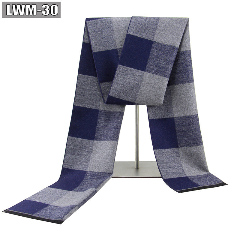 Men's Cashmere Business Plaid Scarf Men's Scarf European And American Cashme | Ectron Online