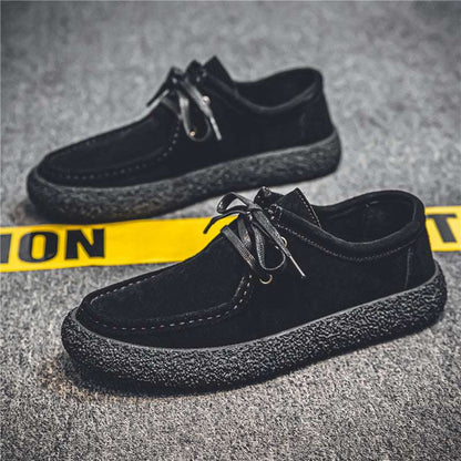 Men’s Suede Low-Top Shoes – British Retro Casual Style Men's Suede Low-top British Retro Casual | Ectron Online