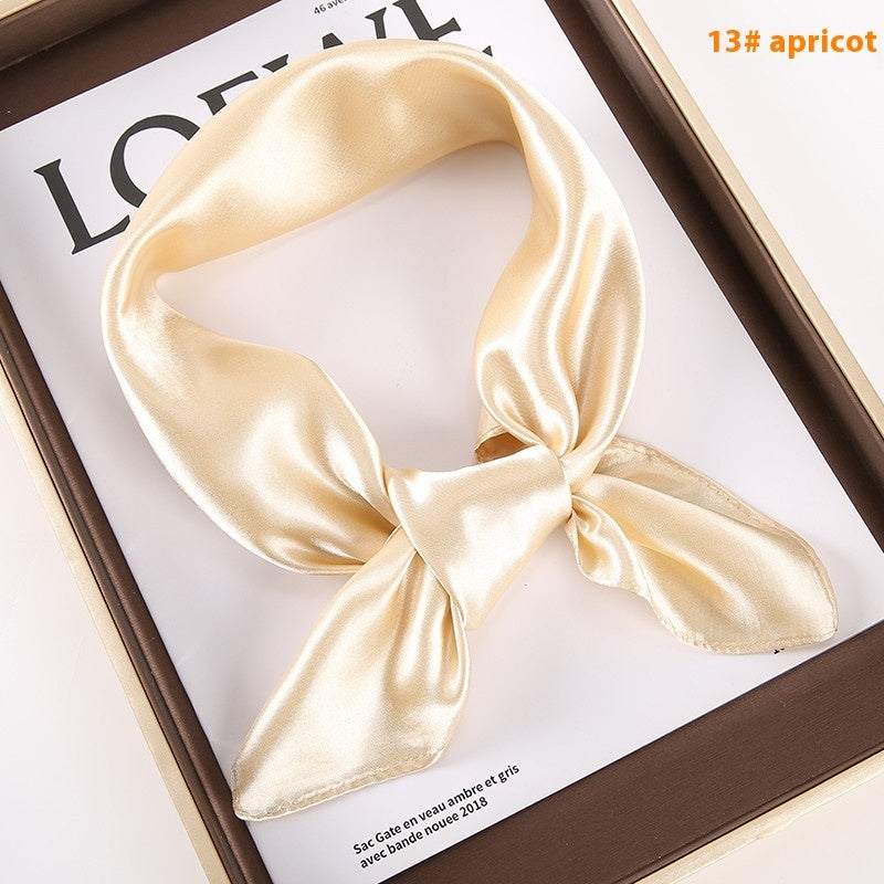 Solid Color Square Scarf - Artificial Silk Elegance Solid Color Square Scarf Artificial Silk | Ectron Online