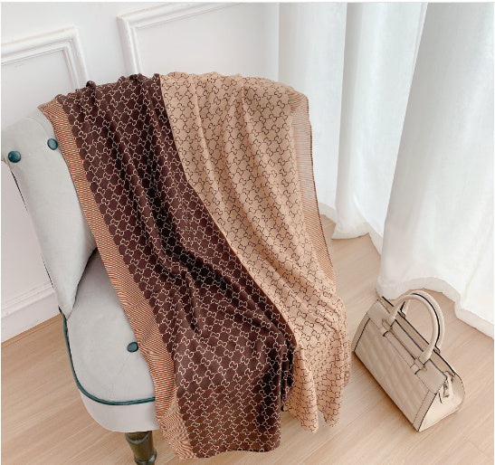 Printed Cotton And Linen Scarf Warm Outer Shawl Scarves | Ectron Online