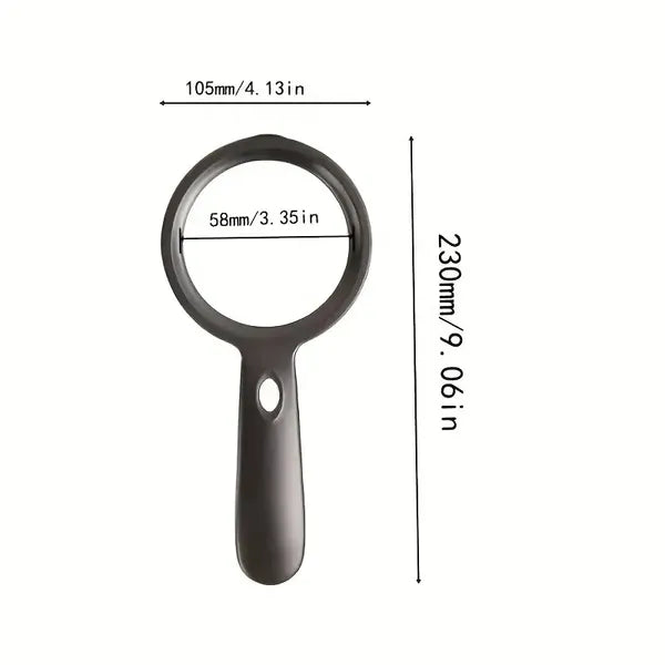 LED Handheld Magnifying Glass - For Reading, Repairs & Hobbies The Handheld Magnifying Glass With Light | Ectron Online