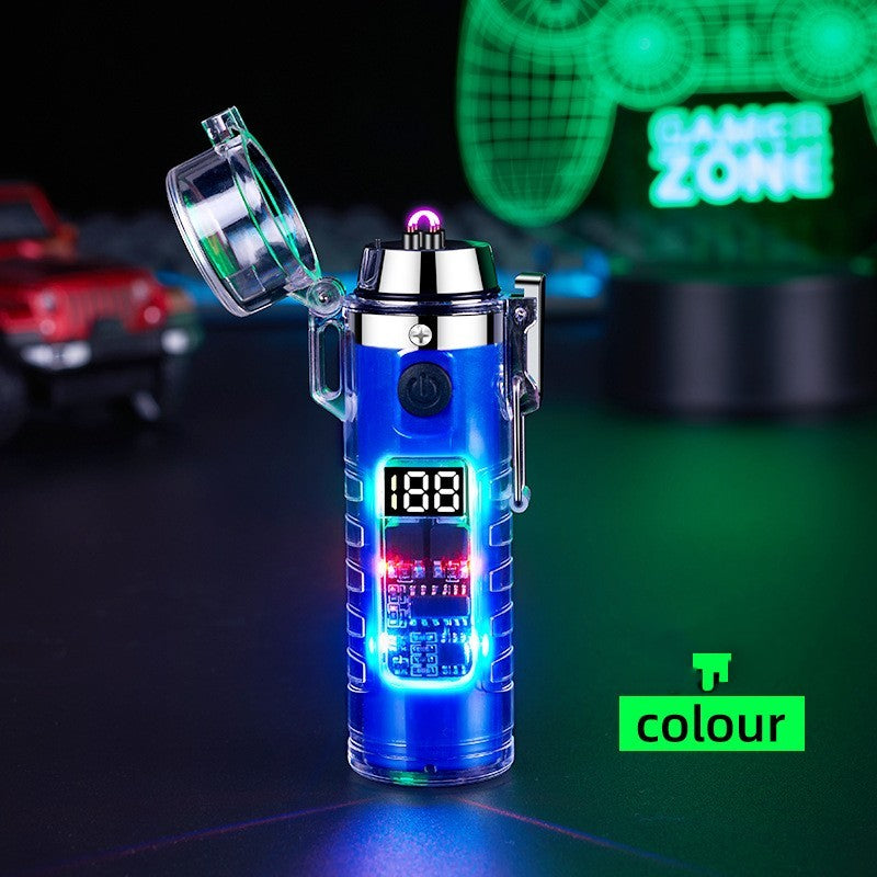 Dual Arc USB Charging Lighter with LED Colorful Light & Power Display Light Gadgets | Ectron Online
