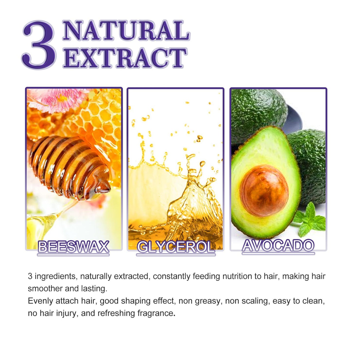 EELHOE Hair Wax Stick - Slick Back Flyaway & Frizz Control Styling