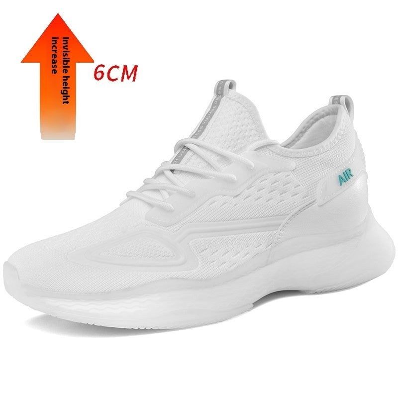 Korean Style Flyknit Men's Sneakers – Breathable & Chunky Korean Men's Shoes Flyknit Breathable Cl | Ectron Online