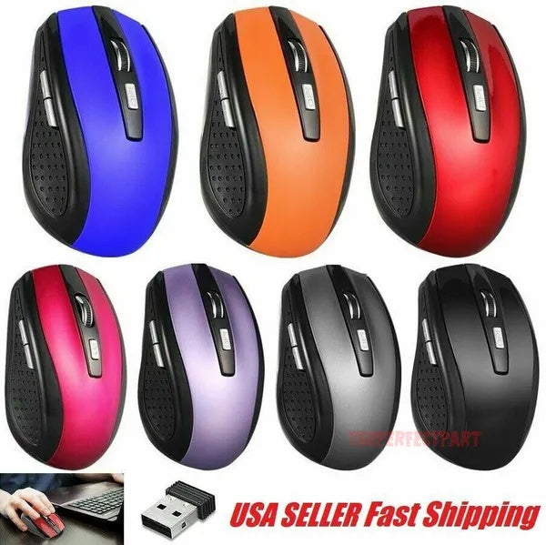2.4GHz Wireless Optical Mouse with USB Receiver