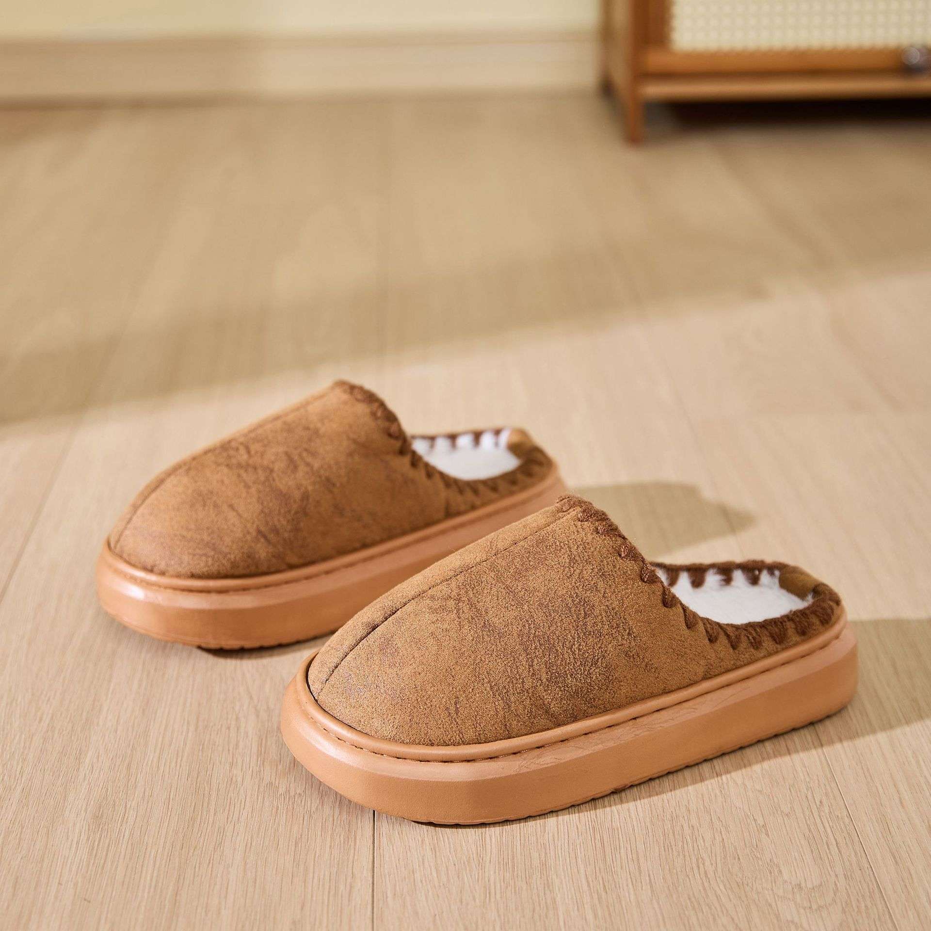 Comfortable Cotton Slippers Cozy Cotton Non-slip Slippers for Indoor Home Wear | Ectron Online