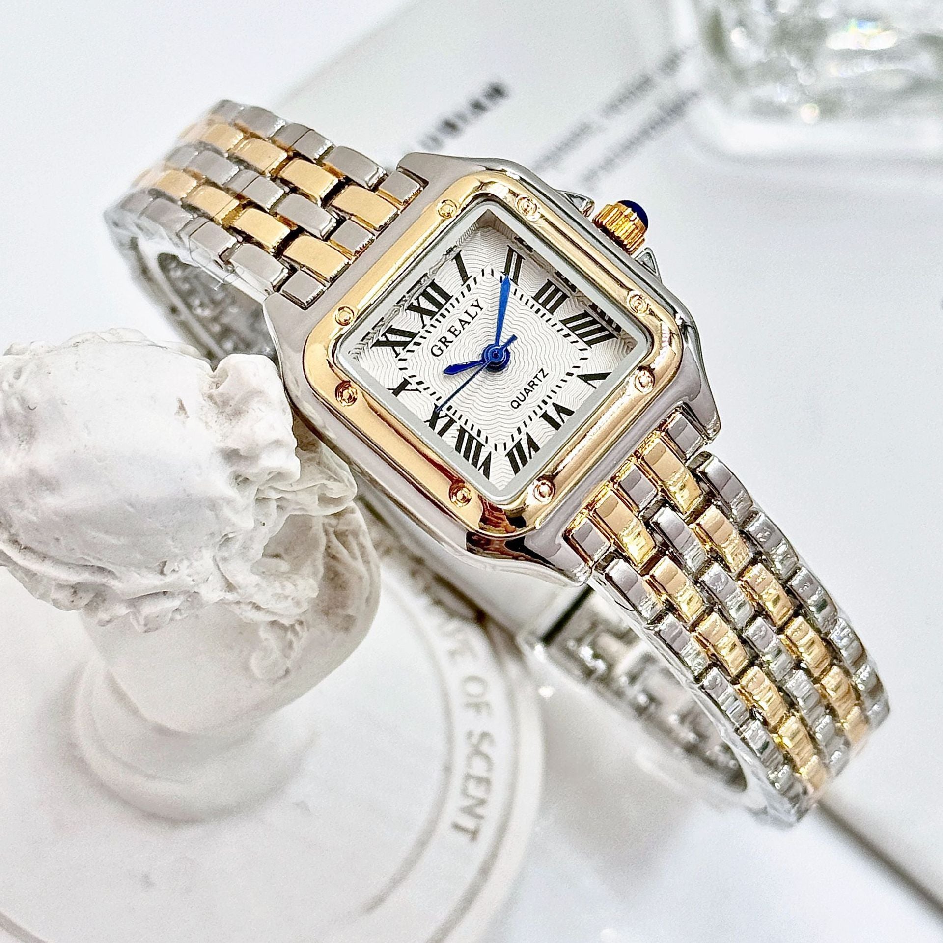 Retro Square Waterproof Diamond Watch Classic Retro Square Waterproof Women's | Ectron Online