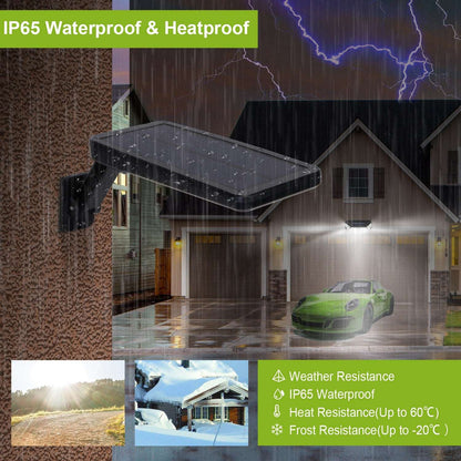60 LED Solar Wall Light - Outdoor PIR Motion Sensor Security Lamp Solar Wall Light Outdoor 60LEDs PIR Moti | Ectron Online