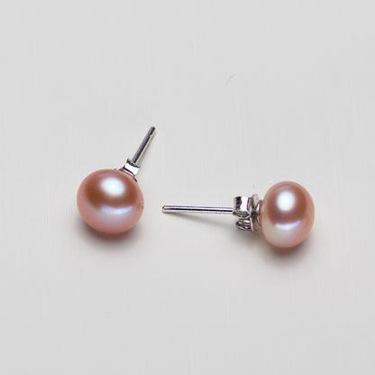 S925 Pure Silver Freshwater Pearl Earrings