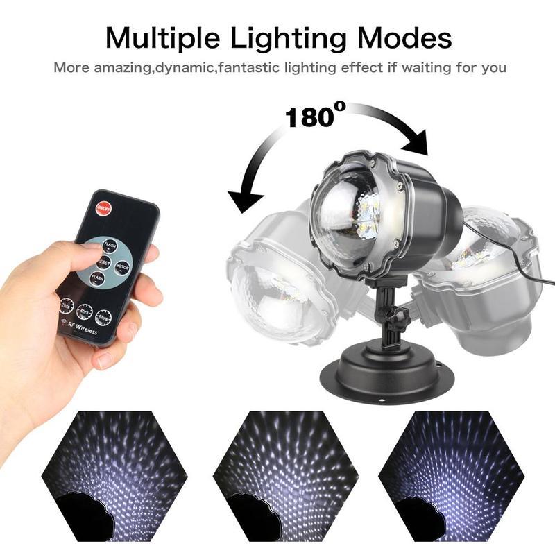 LED Christmas Snowfall Projector Light