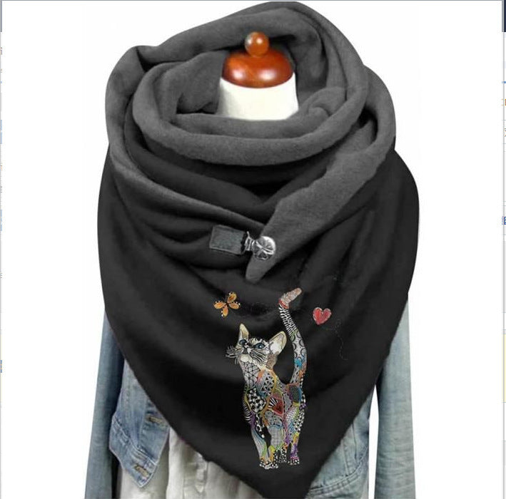 Women's Fashion Leisure Warm Clip Scarf