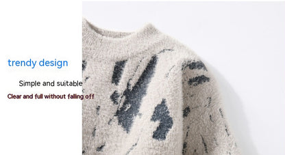 Men's Winter Fleece-Lined Thickened Sweater - Warm Fall Inner Layer Winter Fleece-lined Thickened Men's Bott | Ectron Online