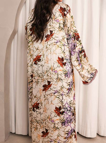 Embroidery Kaftan Dress