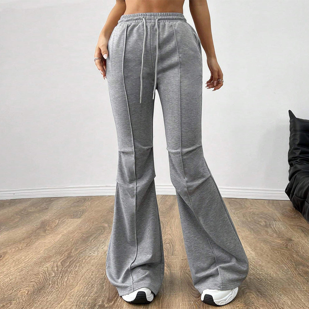 Women's Simple Casual Wide-Leg Trousers