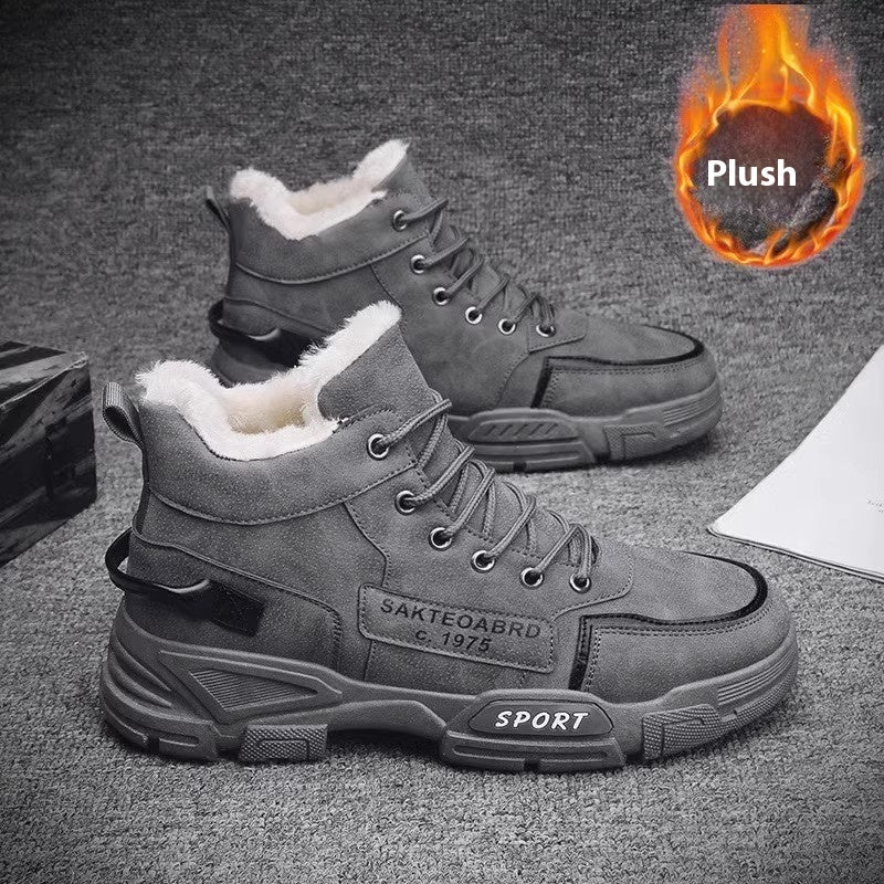 Fur-Lined High-Top Shoes Men's Shoes | Ectron Online