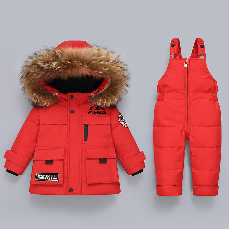 Children's Down Jacket Suit | New Winter Baby Two-piece Set Children's Down Jacket Suit New Winter B | Ectron Online