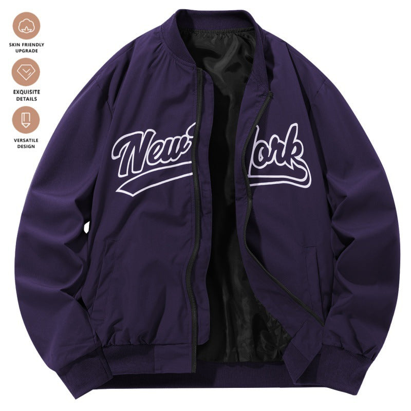 Retro Baseball Uniform Jacket Baseball Uniform Retro Stand Collar Top | Ectron Online