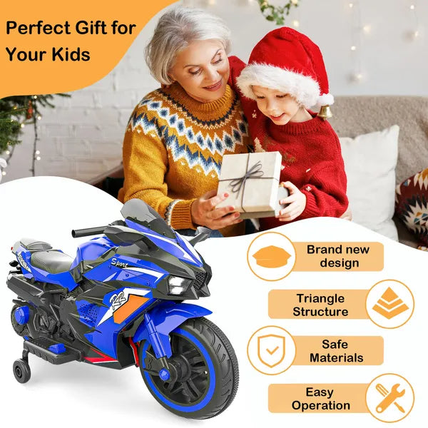 12V Kids Electric Ride-On Motorcycle