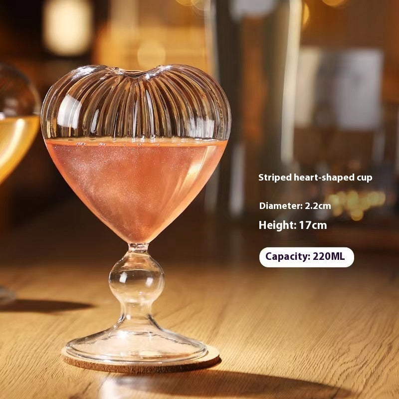 Wind Net Red Love Cup with Straw - Cocktail & Juice Glass Wind Net Red Love Cup | Ectron Online