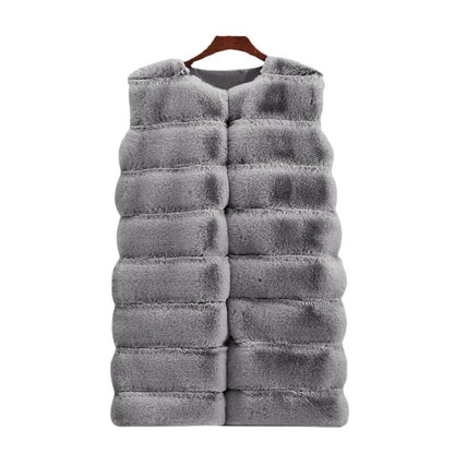 Long Faux Fur Vest