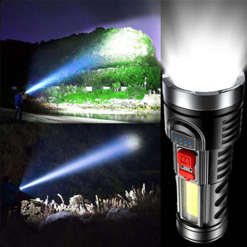 Rechargeable LED Flashlight & Work Light LED Flashlight Torch Rechargeable Work L | Ectron Online
