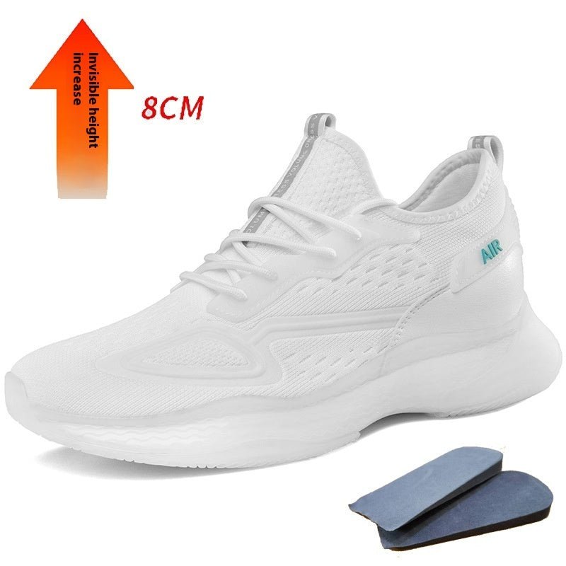 Korean Style Flyknit Men's Sneakers – Breathable & Chunky Korean Men's Shoes Flyknit Breathable Cl | Ectron Online