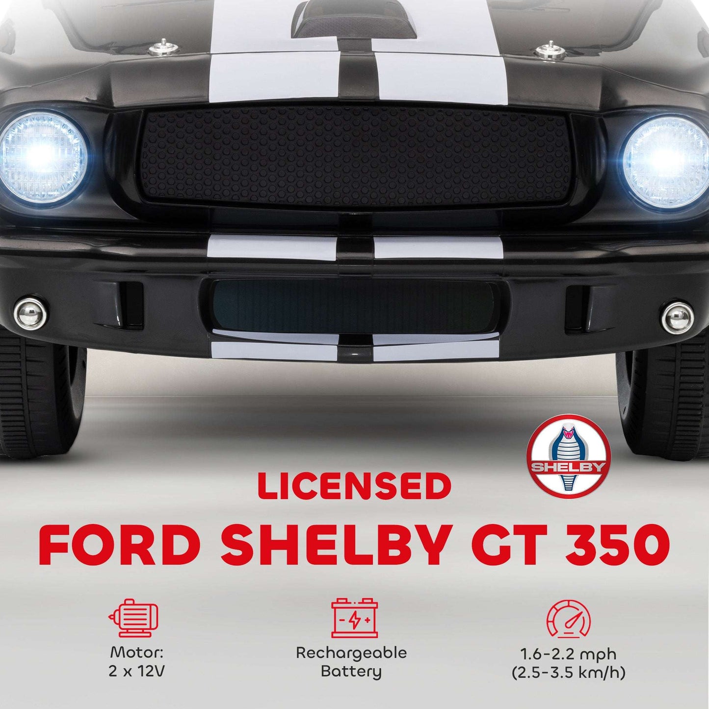 Licensed Ford Shelby GT 350 Kids Ride On Car Licensed Ford Shelby GT 350 Kids Ride On | Ectron Online