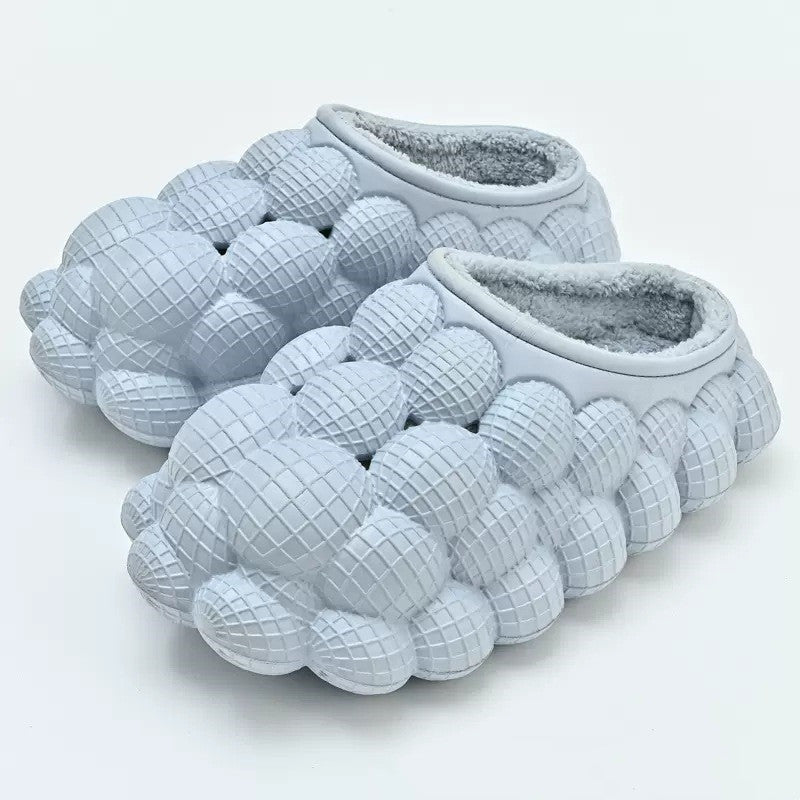Winter Cotton Slippers – Non-slip Indoor & Outdoor Bubble Soles Cotton Slippers Winter Indoor Outdoor No | Ectron Online