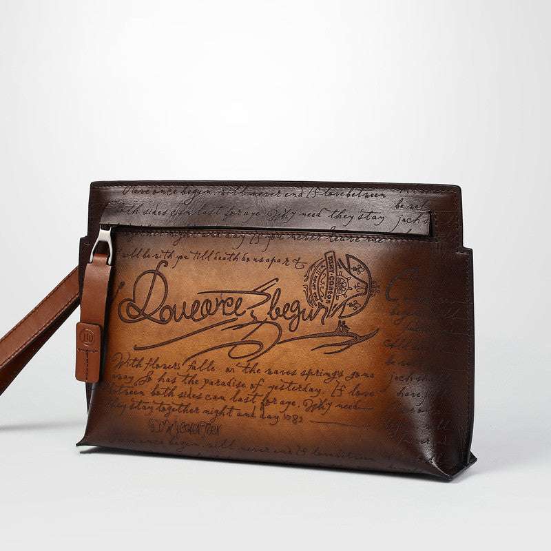 Men's New Leather Clutch Bag | Fashionable Men's New Leather Personalized Fashion C | Ectron Online