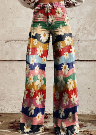 Thin Faux Denim Wide-leg Pants Thin Faux Denim Wide-leg Pants | Ectron Online