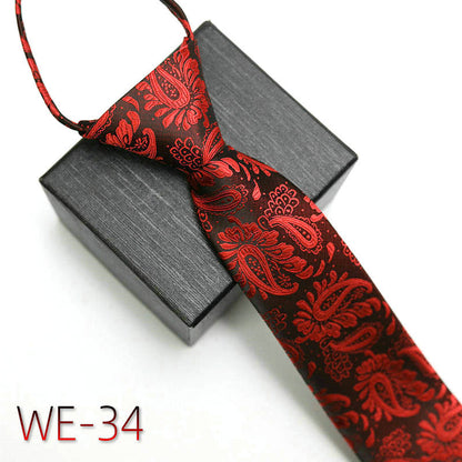 Men's Fashion Casual Zipper Suit Tie